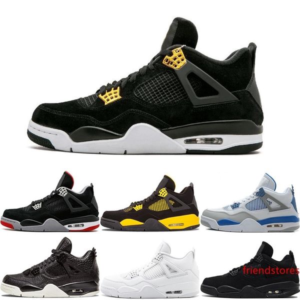 

online wholesale 4 white cement bred fire red iv 4s triple white black men basketball shoes sneakers sports trainers size 41-47 for sale