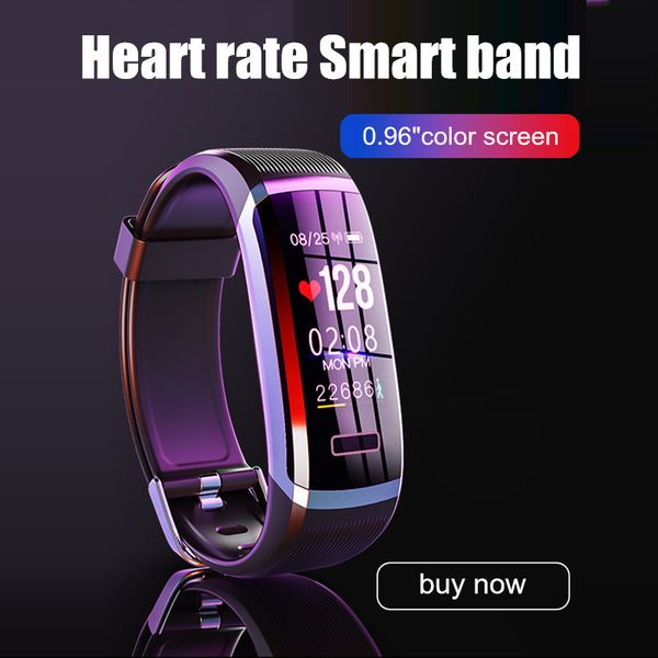 

letike gt101 smart bracelet band with real-time heart rate monitor pulse ip67 fitness tracker wrisatband smart watch, Slivery;brown