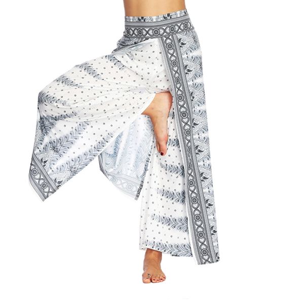 

новая мода женщины повседневная лето свободные йога брюки мешковатые boho aladdin комбинезон шаровары w313, Blue