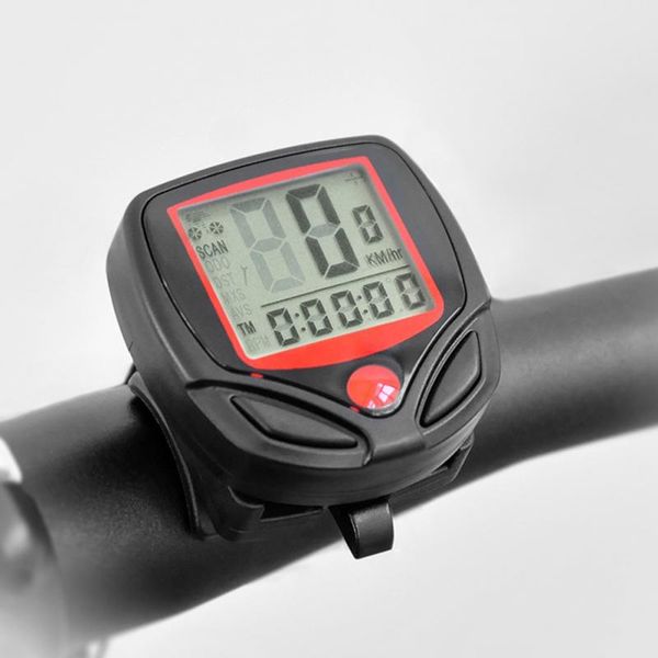 

bike computer with lcd digital display waterproof bicycle odometer speedometer cycling satch riding accessories tool