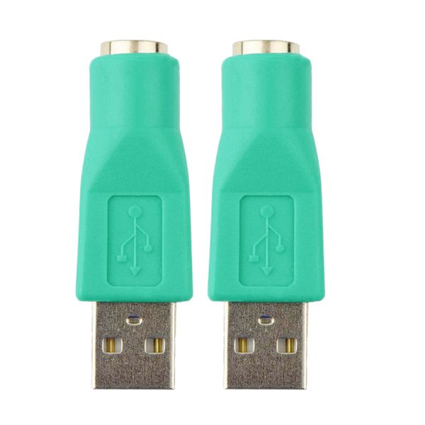 

2шт ps / 2 женский к usb мужской конвертер адаптер адаптер для мыши клавиатуры