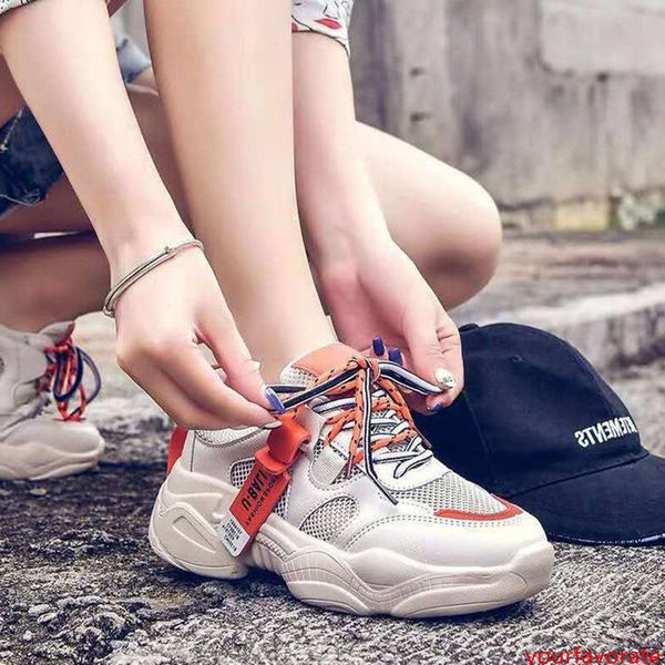 

women running shoes white yellow split fashion womens trainer breathable red white mesh sport sneaker size 36-39