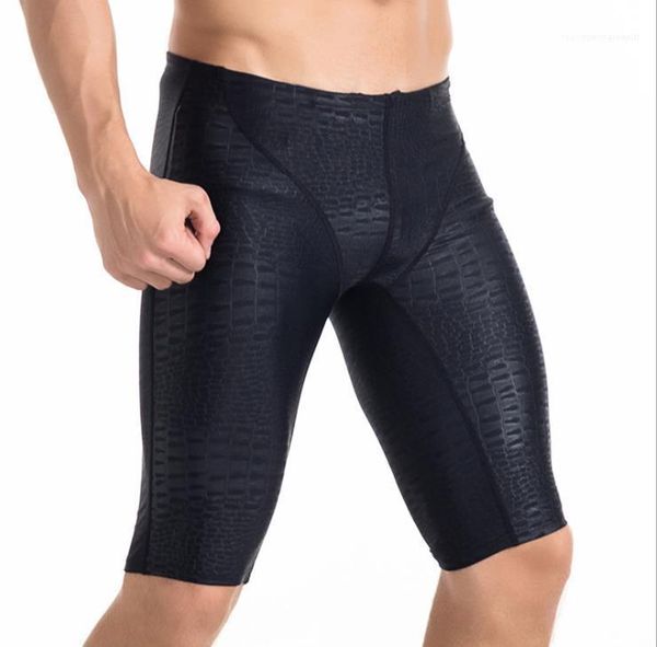 

sport 5xl plus size slim swim shorts males new style beach clothes mens crocodile pattern black swimears knee length summer designer