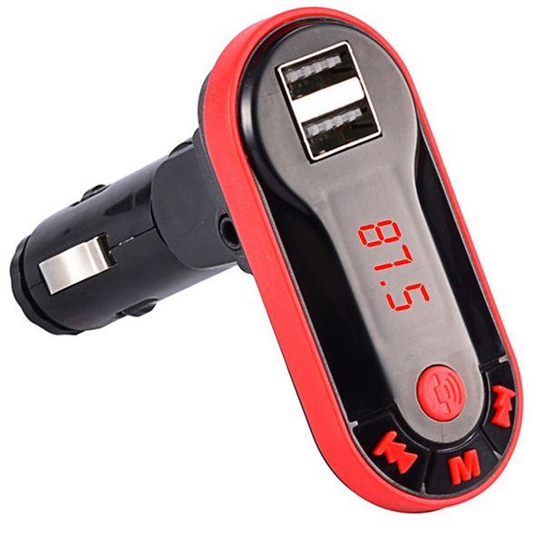 

wireless bluetooth fm transmitter car kit handsdual usb charger usb flash tf card car mp3 player with 3.5mm aux cable
