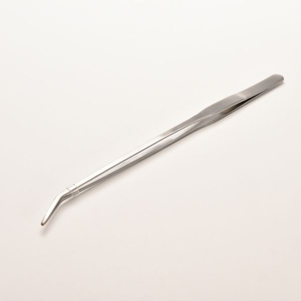 

stainless steel rhinestone tweezers scissors aquarium live plant tank shrimp reef tank curve tweezer cleaning tools 27cm 1pc