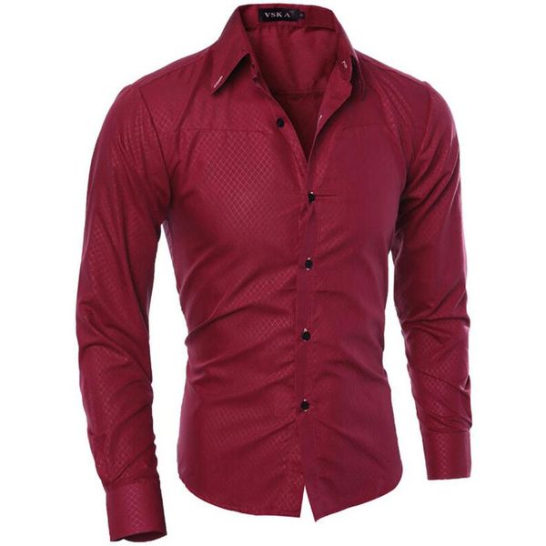 

fashion men shirt 2019 new boutique obscure plaid shirts casual mens social brand long sleeve shirt camisa masculina -5xl, White;black