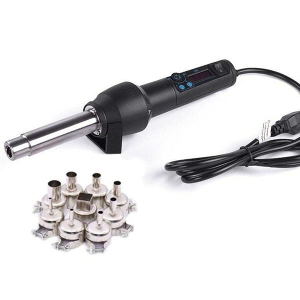 

ayhf-pg8018lcd 650w lcd adjustable electronic heat desoldering soldering station ic smd bga + nozzle 8858 650w,eu plug