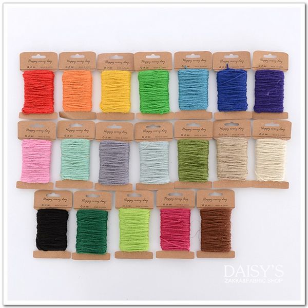 

20 meters/lot diameter 2mm colored rope handmade braided material t1166, Black;white