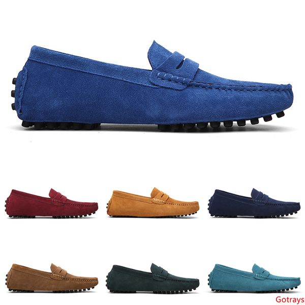 

non-brand designer loafers shoes slip-on men casual chaussures mens dress sneakers blue red black 38-47 item 48