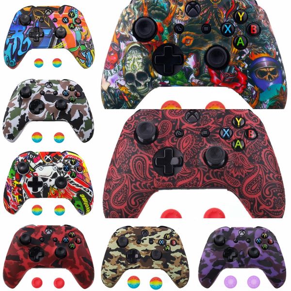 

o3tnp surreal lava patterned part front housing shell case replacement faceplate for xbox one x & s one controller (model 1708