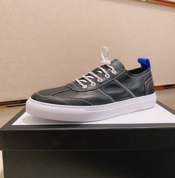 

2020 новых мужских дизайнер однополых тренеров обуви для мужчин квартир неподдельной кожи гонщик роскошь повседневной обувь, Black
