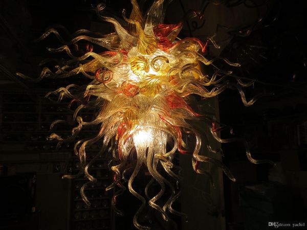 

celling red gold italian designer glass pendant lampmodern art glass hanging led pendant lamps chihuly style chandelier light for livingroom