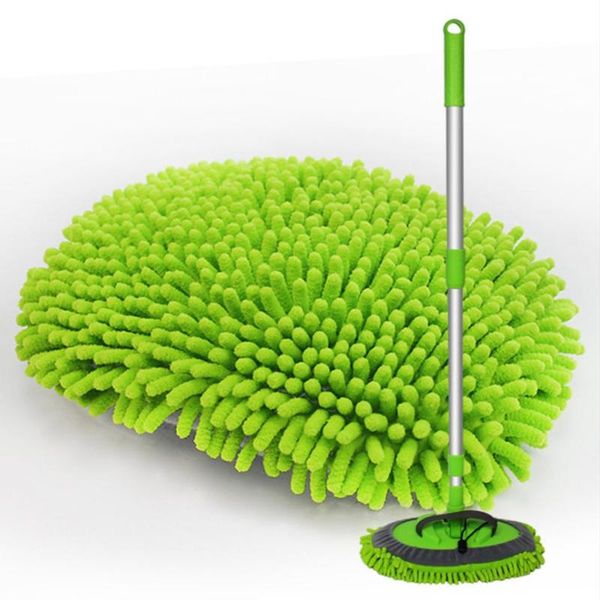 

retractable car wash mopdust removal detachable mop rag strong water absorption car cleaning with brush head