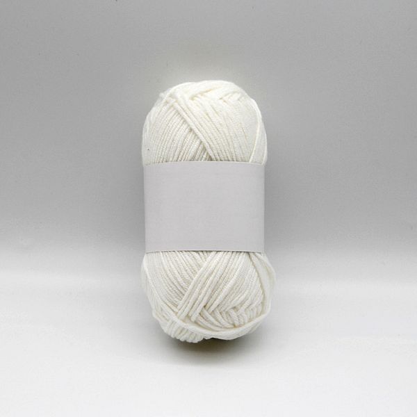 

quality yarn hand knitting yarn factory 2pcs 40g skeins 60% cotton 40% acrylic, Black;white