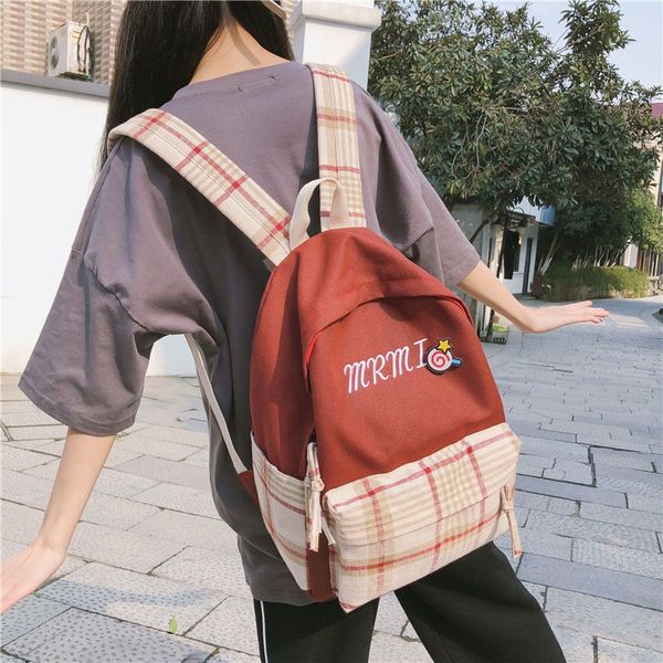 

joypessie female canvas travel bags girls for teenagers backpack mochilas bowknot backpack fashion women preppy school bags