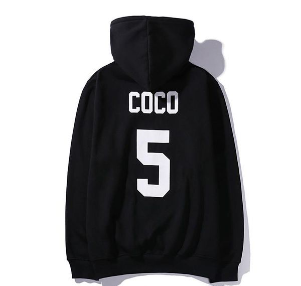 

coco 5 dry fit hoodie fashion homme femme pullovers sports sweatshirt street dancer hoodie winter warm fleece hoody, Black