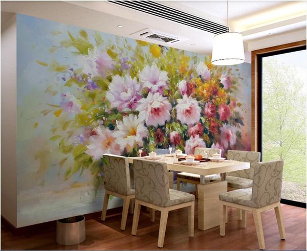 3d Room Wallpaper Custom Photo Mural European Modern Hand Painted