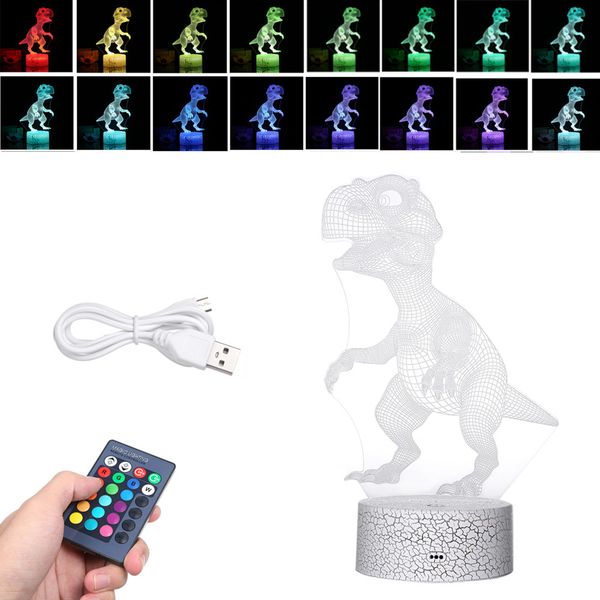 

3d led night light illusion lamp color changing lights bedside table desk lamp with touching & remote control for kids gifts dec