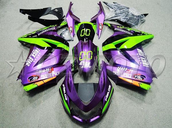 

injection mold new abs motorcycle full fairings set fit for kawasaki ninja250r ex250 zx250r 250 2008 - 2014 body set purple
