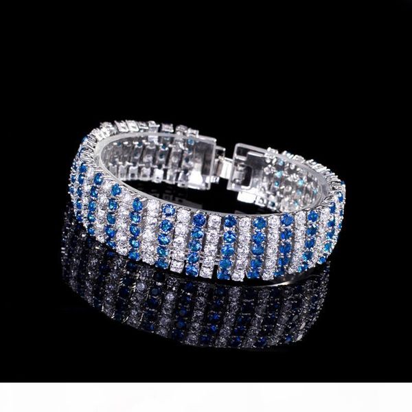 

теннис браслеты высокого качества белый позолоченный 5 ряды cubic теннис браслет для девочек женщины хороший подарок для друзей, Golden;silver