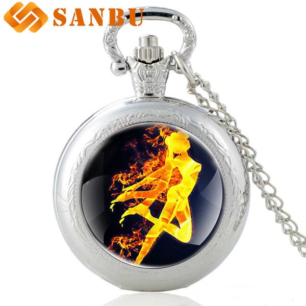 

new fashion silver sailor moon quartz pocket watch retro men women charm necklace watches gifts, Slivery;golden