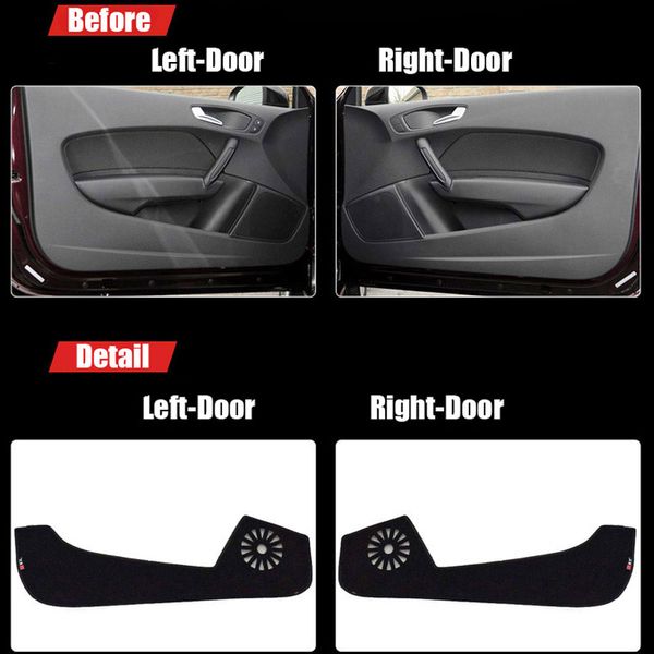 

4pcs fabric door protection mats anti-kick decorative pads for a1