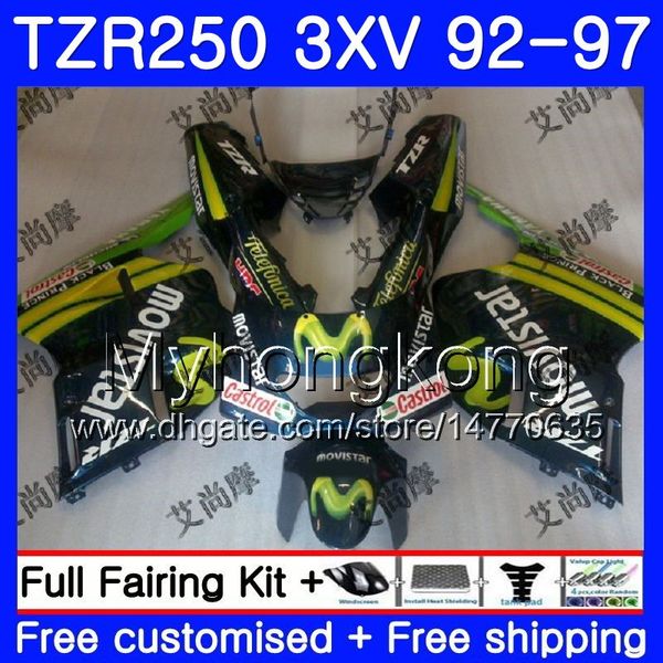 Kit per YAMAHA TZR250RR RS TZR250 92 93 94 95 96 97 245HM.36 TZR 250 3XV Movistar verde YPVS TZR 250 1992 1993 1994 1995 1996 1997 Carena