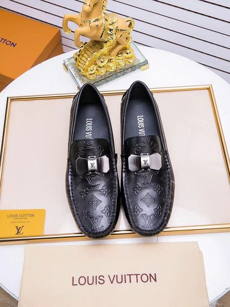 

high-end luxury triple fashiondesigner men's casual formal wear party shoes leather shoes business office dress shoes vintage pattern r, Black