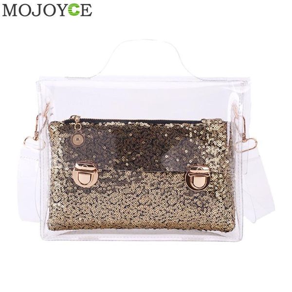 

2pcs / комплек женин summer beach bag clear пв пѬозѬане меки плеа водонепѬониаеме ма