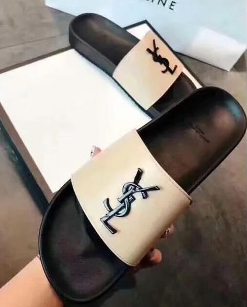 

2020 mens and womens fashion leather thong sandals with gold-toned detail causal slippers beach flats rubber flip flops 219, Black