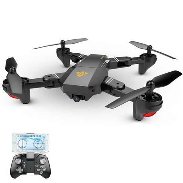 

visuo xs809hw 720p wifi fpv foldable arm with wide angle camera high hold mode rc quadcopter rtf - black