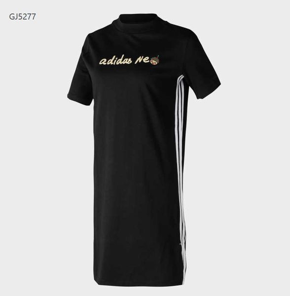 

brand women dresses for summer casual women streetwear sports dresses designer womens t shirt dresses fashion clothing size s-xl, Black;pink
