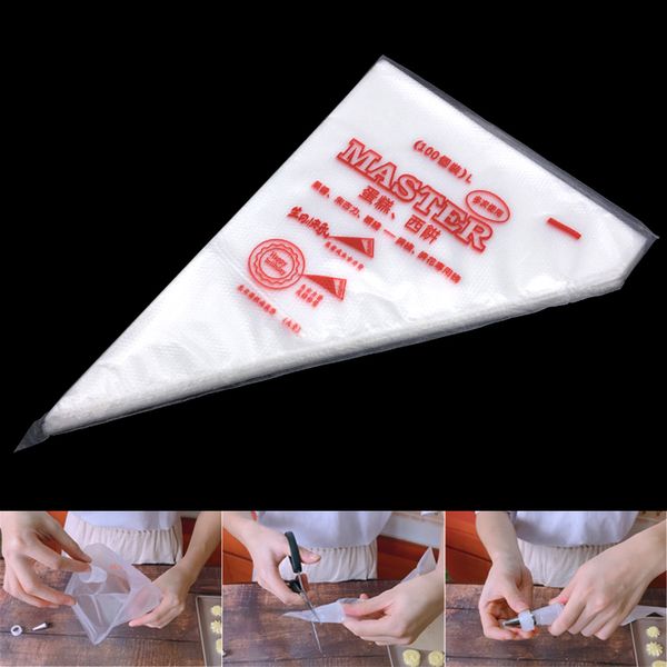 

wholesale 5 pack (100pcs/lot) large size disposable cream pastry cake icing piping decorating drcorate bags tools