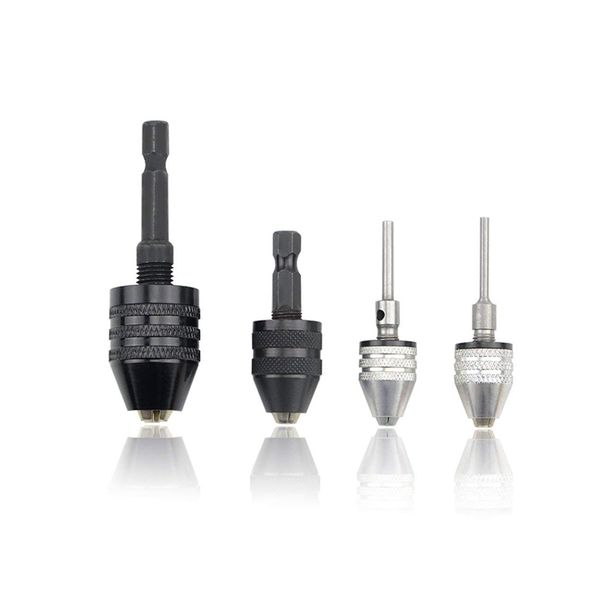 

4 pcs keyless drill chuck quick change adapter