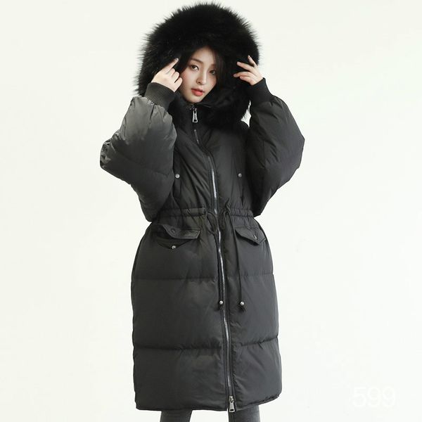 

2019 winter 90% белых содержание вниз пальто женщин мода снег ветровки длинные winterproof куртка 074, Black