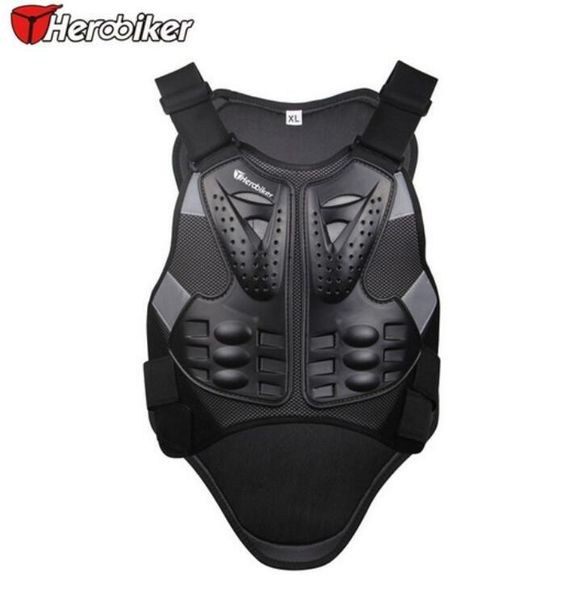 

herobiker мотокроссу броня защита куртки мотоцикла для тела с отражающей полосой черных брони мотоциклом