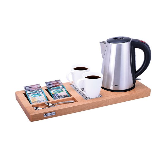 

l supplies 304 stainless steel water electric kettle with welcome tray set