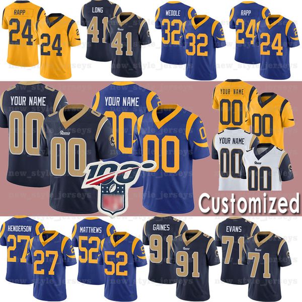 

24 taylor rapp cu tom 18 cooper kupp ram jer ey 27 darrell hender on 12 brandin cook aqib talib 80 i aac bruce david long, Black;red