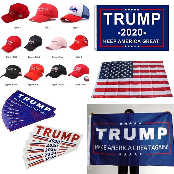 

2020 дональд трамп президента переизбрания keep america great снова флаг сша new cap embroidery бейсболку бампер автомобиля стикер, White