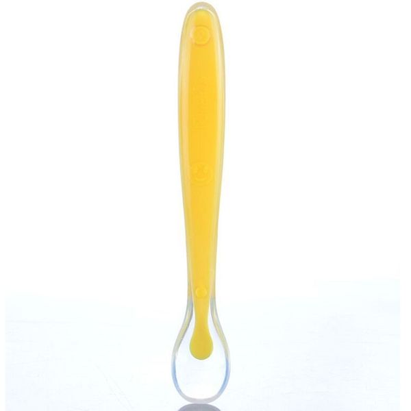 

hight quality small soft head straight shank silicone spoon feeding spoon baby kids weaning head tableware kitchen gadgets other dinnerware