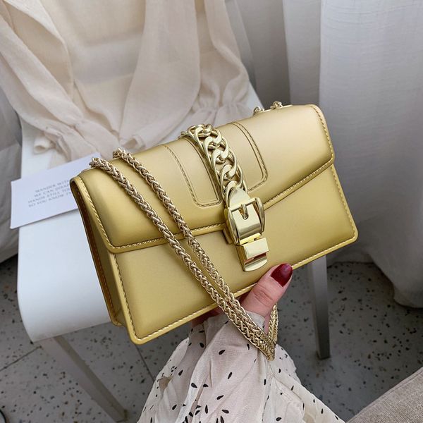 

ins super fire small bag female 2020 new korean version of the foreign small square bag fashion wild chain shoulder
