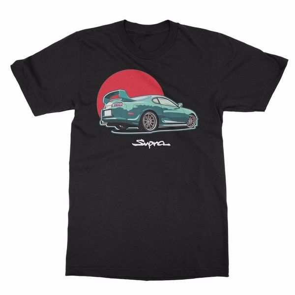 

2019 summer rising japan car jdm t-shirt 100% cotton for man shirts, White;black