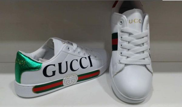 

2019 new lei ure per onality fa hion mall white hoe port running couple contra t color hoe 13 gucci 13 hoe 31