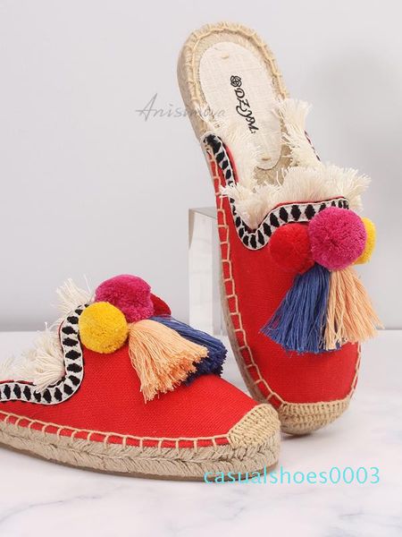 

2020 women summer espadrilles slipper c03, Black