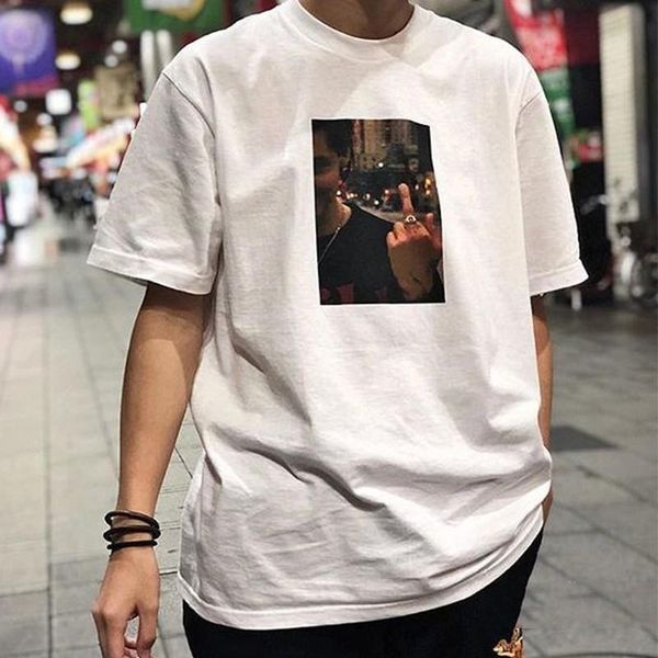 

19ss box logo блажен фото tee dvd summer hip hop street скейтборд футболка мужчины женщины повседневная мода короткие рукава hfymtx408, White;black