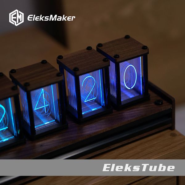 

rgb pseudo glow tube clock diy kit led deskcreative decoration