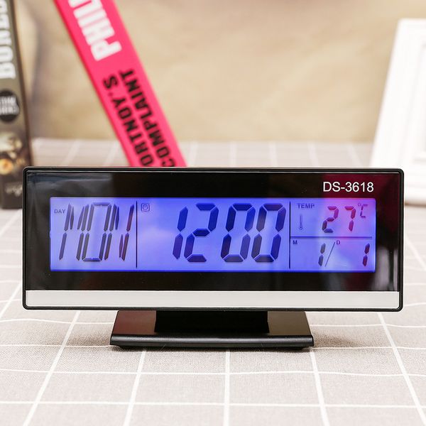 

junejour portable alarm clock with snooze voice control night light for bedroom kitchen