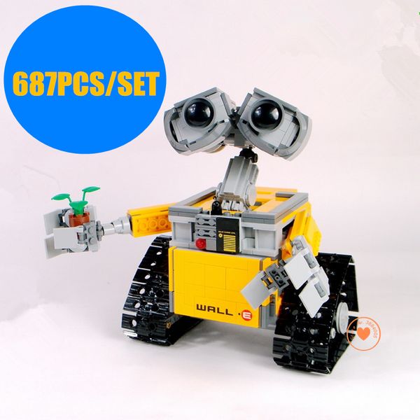 

new moc wall e robot fit legoings technic wall e robot figures model building block bricks girls toys boys gift kid birthday