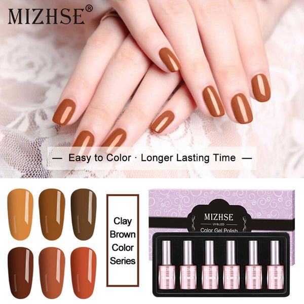

mizhse 18ml uv gel nail polish set uv resin gel lacquer for manicure soak off nail polish french style led enamel, Red;pink