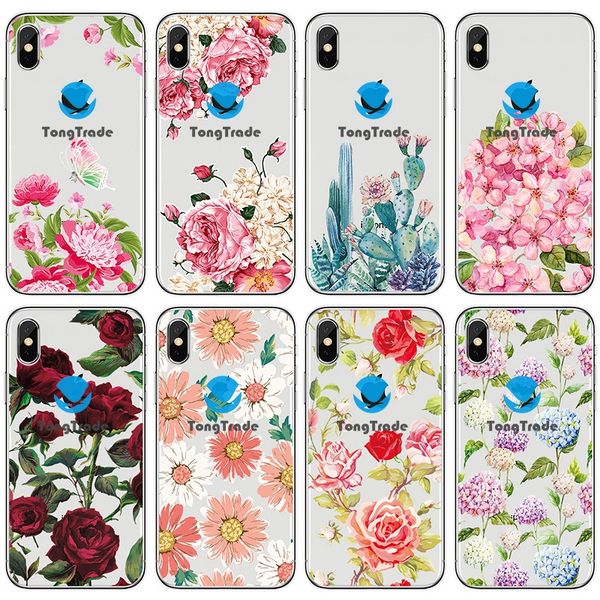 

tongtrade] мягкий силиконовый тп чехол для iphone 11 про макс х xs-7 6s 6p 5s 5p huawei нов 6 se 5g 5i 5z 4e 3i про цветочного цветок вычур